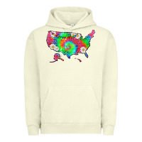 Pigment Pistachio lgbtq america map Urban Hoodie - HRA Design Shop