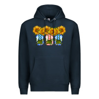 Navy american sunflower mason jar Premium Hoodie - HRA Design Shop