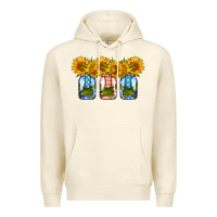 Sandshell american sunflower mason jar Premium Hoodie - HRA Design Shop