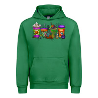 Emerald Halloween Coffee Drink Urban Hoodie - RacoonDesign