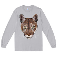 Moon Dust florida panther  face Long Sleeve Tee - BarkalooDesign