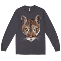 Smoke florida panther  face Long Sleeve Tee - BarkalooDesign