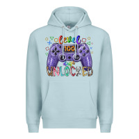 Blue Mist level days unclocked Premium Hoodie - RacoonDesign
