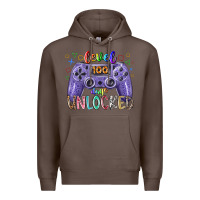 Coffee level days unclocked Premium Hoodie - RacoonDesign