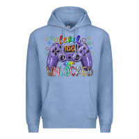 Colony Blue level days unclocked Premium Hoodie - RacoonDesign