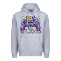Heather Grey level days unclocked Premium Hoodie - RacoonDesign