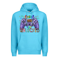 Ocean Blue level days unclocked Premium Hoodie - RacoonDesign