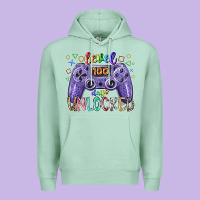 Level Days Unclocked Premium Hoodie Designed By Racoondesign