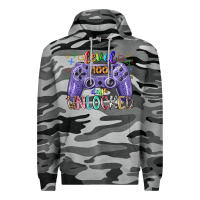 Slate Camo level days unclocked Premium Hoodie - RacoonDesign