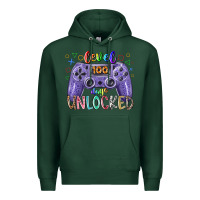 Sports Green level days unclocked Premium Hoodie - RacoonDesign
