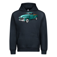 Navy western truck left 34 view Urban Hoodie - FaDigitalArtStudio