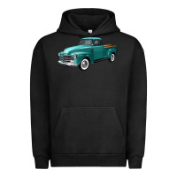 Pigment Black western truck left 34 view Urban Hoodie - FaDigitalArtStudio