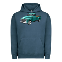 Pigment Midnight Navy western truck left 34 view Urban Hoodie - FaDigitalArtStudio