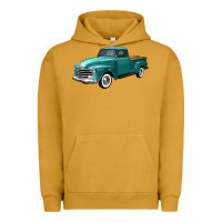 Pigment Peanut Butter western truck left 34 view Urban Hoodie - FaDigitalArtStudio
