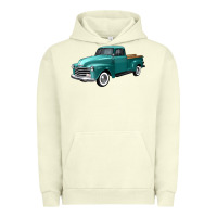 Pigment Pistachio western truck left 34 view Urban Hoodie - FaDigitalArtStudio