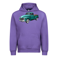 Tulip western truck left 34 view Urban Hoodie - FaDigitalArtStudio