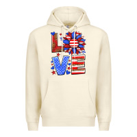 Sandshell love america sunflower Premium Hoodie - HRA Design Shop