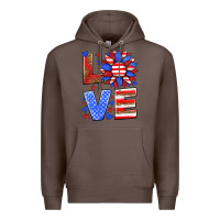Coffee love america sunflower Premium Hoodie - HRA Design Shop