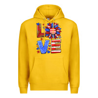 Lemon love america sunflower Premium Hoodie - HRA Design Shop