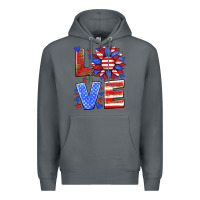 Rock love america sunflower Premium Hoodie - HRA Design Shop