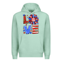 Seafoam love america sunflower Premium Hoodie - HRA Design Shop