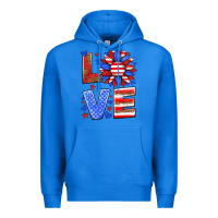 True Royal love america sunflower Premium Hoodie - HRA Design Shop