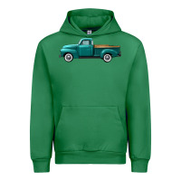Emerald western truck left side view Urban Hoodie - FaDigitalArtStudio