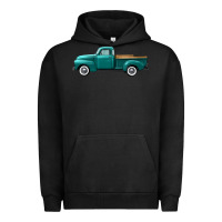 Pigment Black western truck left side view Urban Hoodie - FaDigitalArtStudio