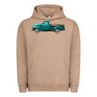 Pigment Burro western truck left side view Urban Hoodie - FaDigitalArtStudio