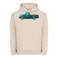 Pigment French Oak western truck left side view Urban Hoodie - FaDigitalArtStudio