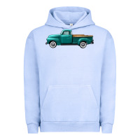 Pigment Grape Ice western truck left side view Urban Hoodie - FaDigitalArtStudio