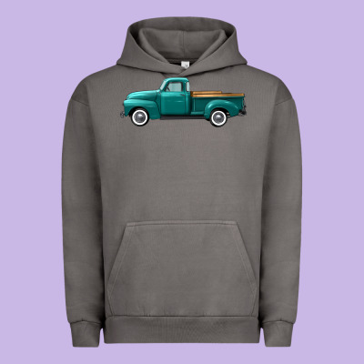 Western Truck Left Side View Urban Hoodie Designed By Fadigitalartstudio