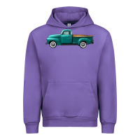 Tulip western truck left side view Urban Hoodie - FaDigitalArtStudio