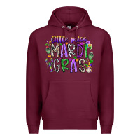 Burgundy little miss mardi gras Premium Hoodie - RacoonDesign