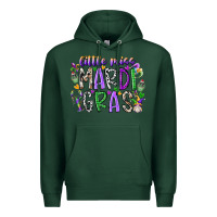 Sports Green little miss mardi gras Premium Hoodie - RacoonDesign