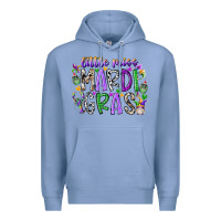 Colony Blue little miss mardi gras Premium Hoodie - RacoonDesign