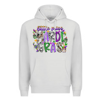 Dove Grey little miss mardi gras Premium Hoodie - RacoonDesign