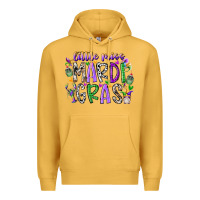 Mustard little miss mardi gras Premium Hoodie - RacoonDesign