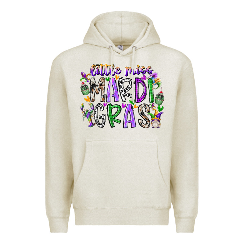 Little Miss Mardi Gras Premium Hoodie by RacoonDesign | Teevron
