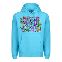 Ocean Blue little miss mardi gras Premium Hoodie - RacoonDesign