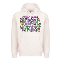 Pale Pink little miss mardi gras Premium Hoodie - RacoonDesign