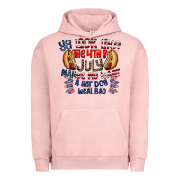 Pigment Salmon you look like the 4th of july makes me want a hot dog weal bad Urban Hoodie - CowhideDigitalArt