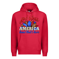 Cardinal god bless america land that i love Premium Hoodie - HRA Design Shop
