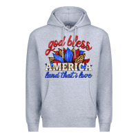 Heather Grey god bless america land that i love Premium Hoodie - HRA Design Shop