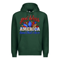 Sports Green god bless america land that i love Premium Hoodie - HRA Design Shop
