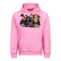 Fuchsia Pink halloween farm animals truck Urban Hoodie - RacoonDesign