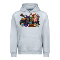 Heather Grey halloween farm animals truck Urban Hoodie - RacoonDesign