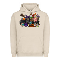 Halloween Farm Animals Truck Urban Hoodie | Teevron