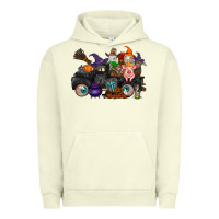 Pigment Pistachio halloween farm animals truck Urban Hoodie - RacoonDesign