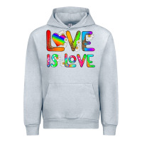 Heather Grey love is love Urban Hoodie - HRA Design Shop